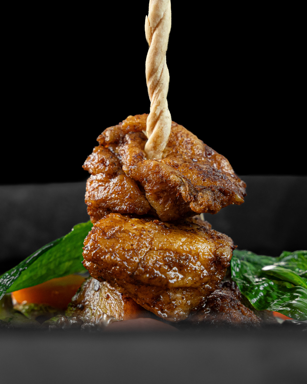 Crispy and tender veal sweetbread with a ‘blanquette’ of morels, and a dash of consommé