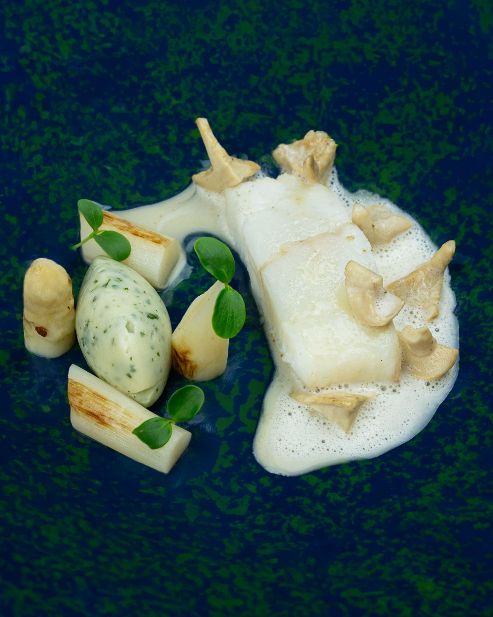 Gros turbot en trois versions, la terre et la mer 220 €